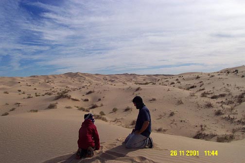 Tyler & Lance in the dunes